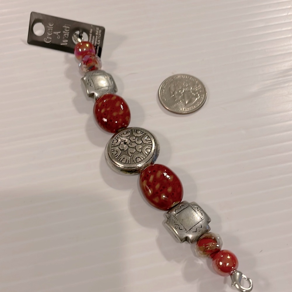 NWT Create a watch or Bracelet unique beaded strand of detailed unique beads